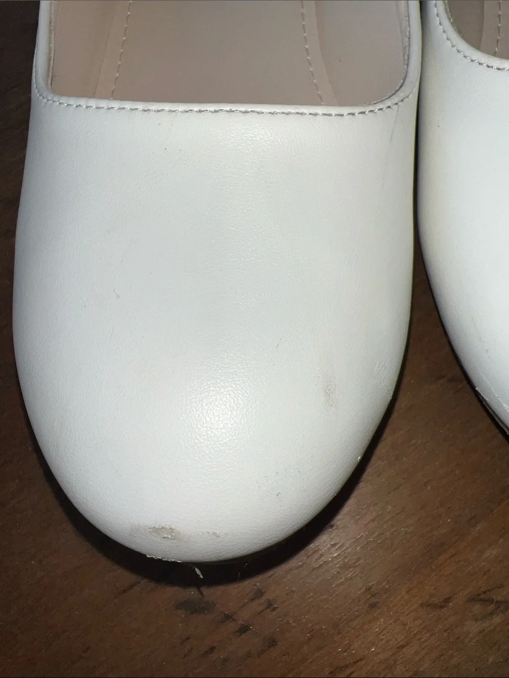 Tip Top Kids White Floral Strap Mary Jane Dress Shoes